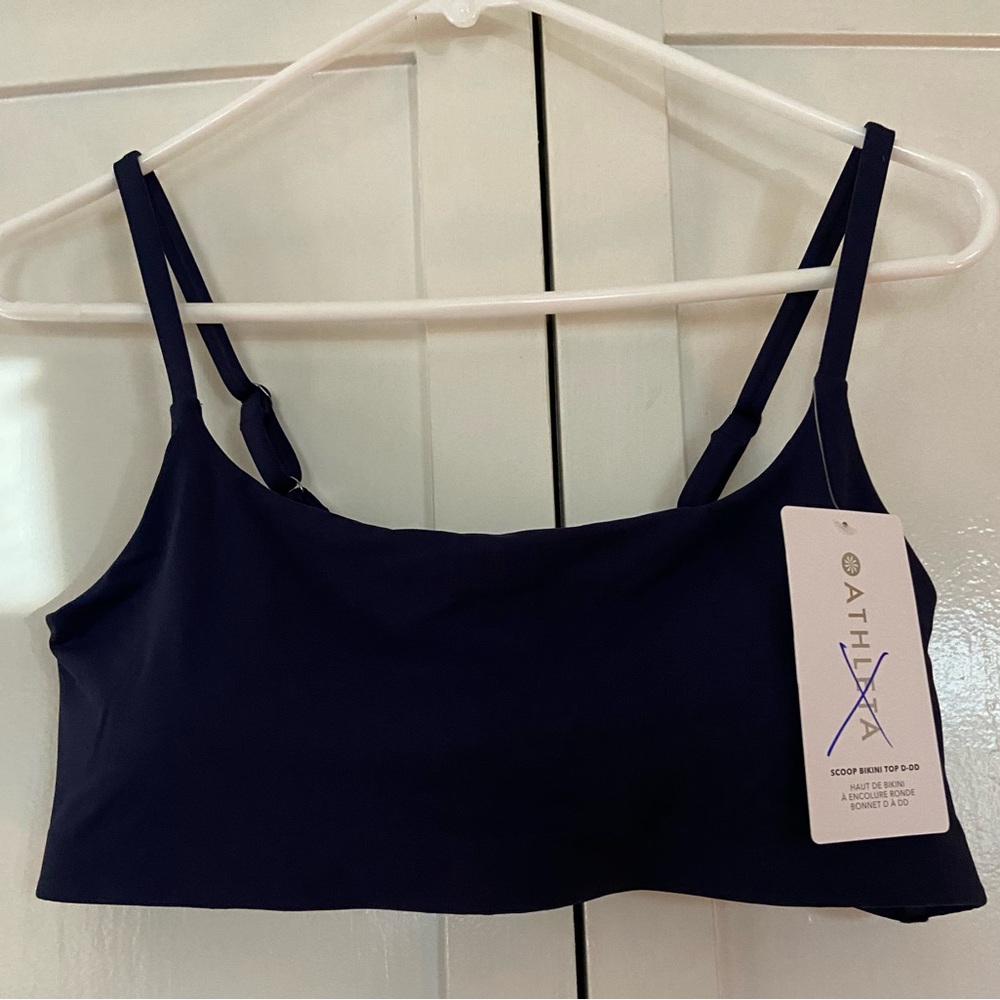 Athleta Blue Bikini Top with Adjustable Straps